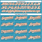 Personalized Panther Blue White-Orange Authentic Baseball Jersey