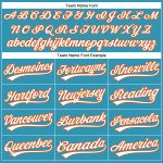 Personalized Panther Blue White-Orange Authentic Baseball Jersey Team Custom Name and Number