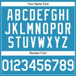 Personalized Panther Blue White Performance T-Shirt Team Custom Name and Number