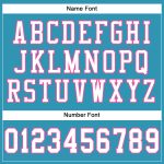 Personalized Panther Blue White-Pink Mesh Authentic Football Jersey Team Custom Name and Number