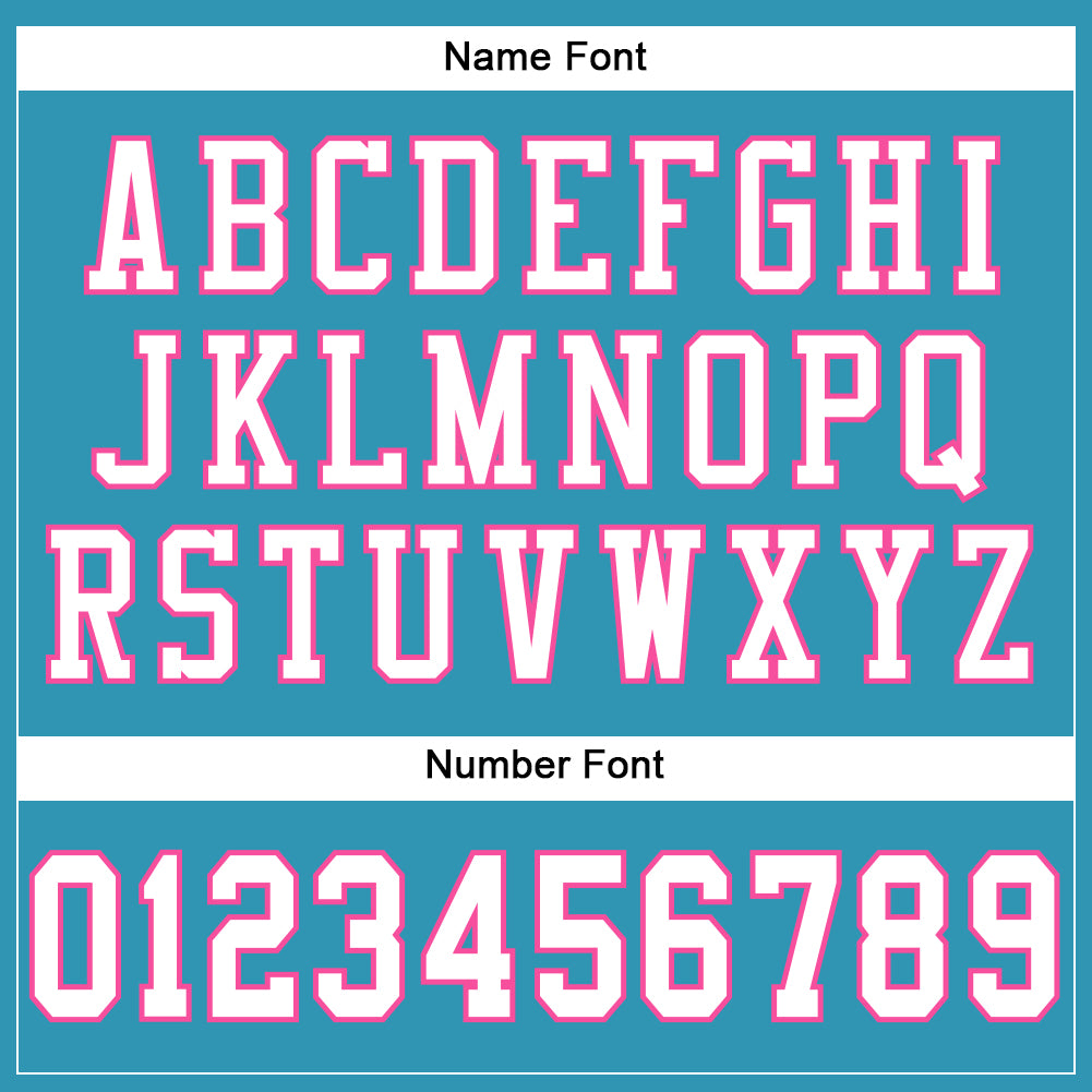 Personalized Panther Blue White-Pink Mesh Authentic Football Jersey Team Custom Name and Number Personalized Panther Blue White-Pink Mesh Authentic Football Jersey Team Custom Name and Number - Image 4