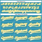 Personalized Panther Blue White-Yellow Authentic Baseball Jersey Team Custom Name and Number