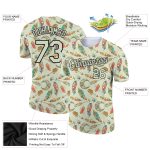 Personalized Pea Green Black 3D Pattern Design Boho Style Performance T-Shirt Team Custom Name and Number