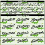 Personalized Pea Green Black 3D Pattern Design Crocodile Performance T-Shirt Team Custom Name and Number