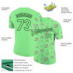 Personalized Pea Green Black 3D Pattern Design Dollar Sign Money Theme Performance T-Shirt