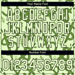 Personalized Pea Green Black 3D Pattern Design Dollar Sign Money Theme Performance T-Shirt Team Custom Name and Number