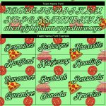 Personalized Pea Green Black 3D Pattern Design Food Pizza And Burger Performance T-Shirt Team Custom Name and Number