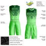 Personalized Pea Green Green Round Neck Sublimation Basketball Suit Jersey Team Custom Name and Number