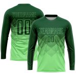 Personalized Pea Green Green Sublimation Soccer Uniform Jersey Team Custom Name and Number