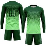 Personalized Pea Green Green Sublimation Soccer Uniform Jersey Team Custom Name and Number