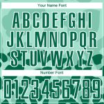 Personalized Pea Green Kelly Green-White Animal Print Sublimation Soccer Uniform Jersey Team Custom Name and Number