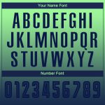 Personalized Pea Green Navy Sublimation Long Sleeve Fade Fashion Soccer Uniform Jersey Team Custom Name and Number