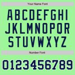 Personalized Pea Green Navy-White Authentic Split Fashion Baseball Jersey Team Custom Name and Number