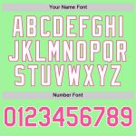 Personalized Pea Green Pink-White 3D Pattern Design Gradient Style Twinkle Star Authentic Baseball Jersey Team Custom Name and Number