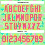 Personalized Pea Green Pink-Yellow 3D Pattern Design Geometric Shape Authentic Baseball Jersey Team Custom Name and Number