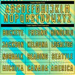 Personalized Pea Green Yellow-Black Abstract Shapes Sublimation Soccer Uniform Jersey Team Custom Name and Number