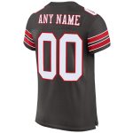 Personalized Pewter White-Red Mesh Authentic Football Jersey Team Custom Name and Number