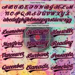 Personalized Pink Black 3D Pattern Design Music Festival Watercolor Colored Musical Notes Authentic Baseball Jersey Team Custom Name and Number