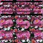 Personalized Pink Black 3D Pattern Design Northeast China Big Flower Authentic Baseball Jersey Team Custom Name and Number