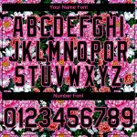 Personalized Pink Black 3D Pattern Design Northeast China Big Flower Authentic Baseball Jersey Team Custom Name and Number