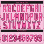 Personalized Pink Black 3D Pink Ribbon Breast Cancer Awareness Month Women Health Care Support Authentic Baseball Jersey Team Custom Name and Number