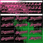 Personalized Pink Black-Grass Green 3D Pattern Design Abstract Brush Stroke Authentic Baseball Jersey Team Custom Name and Number