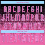 Personalized Pink Black-Light Blue Geometric Shape Sublimation Volleyball Uniform Jersey Team Custom Name and Number