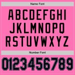 Personalized Pink Black-Light Blue Mesh Authentic Football Jersey Team Custom Name and Number