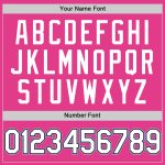 Personalized Pink Black-Light Blue Mesh Authentic Throwback Baseball Jersey Team Custom Name and Number