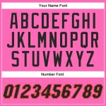 Personalized Pink Black-Orange Authentic Throwback Basketball Jersey Team Custom Name and Number