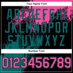 Personalized Pink Black-Teal 3D Pattern Design Abstract Brush Stroke Authentic Baseball Jersey Team Custom Name and Number