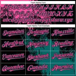 Personalized Pink Black-Teal 3D Pattern Design Abstract Brush Stroke Authentic Baseball Jersey Team Custom Name and Number