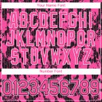 Personalized Pink Black-White 3D Pattern Design Abstract Fluid Authentic Baseball Jersey Team Custom Name and Number