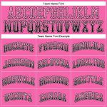 Personalized Pink Black-White Authentic Drift Fashion Baseball Jersey Team Custom Name and Number