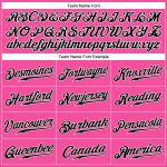 Personalized Pink Black-White Authentic Sleeveless Baseball Jersey Team Custom Name and Number