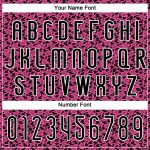 Personalized Pink Black-White Geometric Shape Sublimation Volleyball Uniform Jersey Team Custom Name and Number