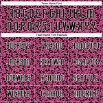 Personalized Pink Black-White Geometric Shape Sublimation Volleyball Uniform Jersey Team Custom Name and Number