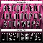 Personalized Pink Black-White Lines Sublimation Volleyball Uniform Jersey