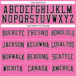 Personalized Pink Black-White Long Sleeve Performance T-Shirt Team Custom Name and Number