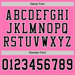 Personalized Pink Black-White Mesh Authentic Football Jersey Team Custom Name and Number