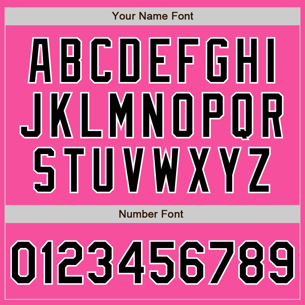 Personalized Pink Black-White Two-Button Unisex Softball Jersey Team Custom Name and Number Personalized Pink Black-White Two-Button Unisex Softball Jersey Team Custom Name and Number - Image 5
