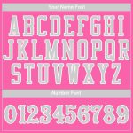 Personalized Pink Gray-White Authentic Baseball Jersey Team Custom Name and Number