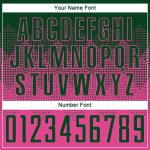 Personalized Pink Green Sublimation Soccer Uniform Jersey Team Custom Name and Number