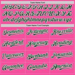 Personalized Pink Green-White 3D Pattern Design Gradient Style Twinkle Star Authentic Baseball Jersey Team Custom Name and Number