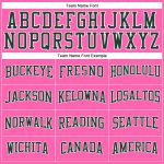 Personalized Pink Green-White Authentic Throwback Basketball Jersey Team Custom Name and Number