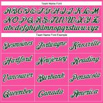 Personalized Pink Green-White Performance T-Shirt Team Custom Name and Number