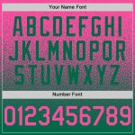 Personalized Pink Kelly Green Authentic Fade Fashion Baseball Jersey Team Custom Name and Number