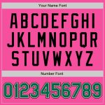 Personalized Pink Kelly Green Cream-Black Bomber Full-Snap Varsity Letterman Jacket Team Custom Name and Number