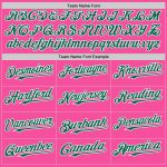 Personalized Pink Kelly Green-White 3D Pattern Design Gradient Style Twinkle Star Authentic Baseball Jersey Team Custom Name and Number