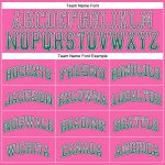 Personalized Pink Kelly Green-White Authentic Drift Fashion Baseball Jersey Team Custom Name and Number
